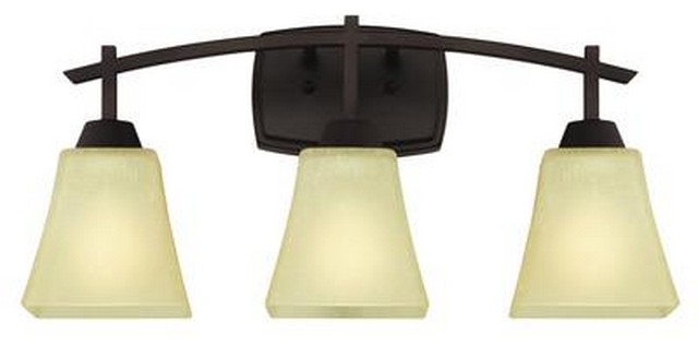 Midori Three Light Indoor Wall Fixture, Oil Rubbed Bronze