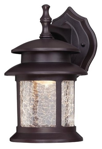 One Light LED Outdoor Wall Lantern, Oil Rubbed Bronze