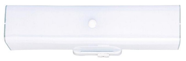 Picture of Westinghouse 6640300 Two Light Indoor Wall Fixture with Ground Convenience Outlet, White