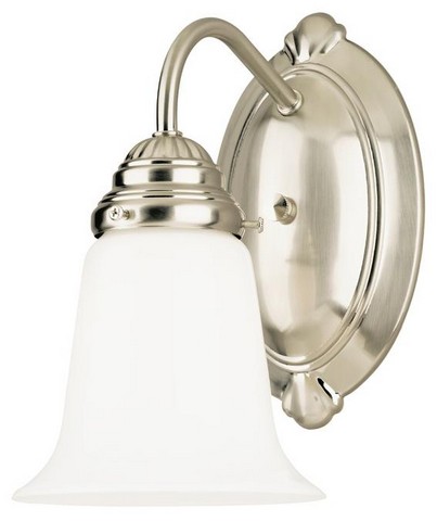 Picture of Westinghouse 6649600 One Light Trinity Indoor Wall Fixture, Brushed Nickel