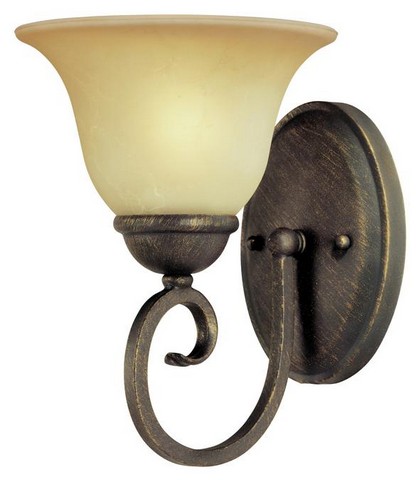Picture of Westinghouse 6659200 One Light Indoor Wall Fixture, Ebony Bronze