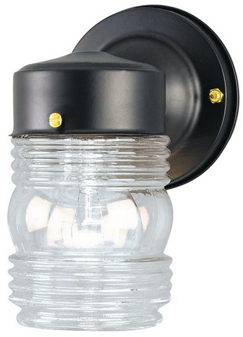 One Light Outdoor Wall Lantern, Matte Black