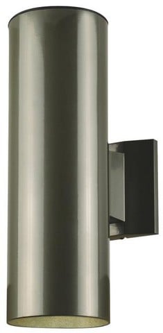 Picture of Westinghouse 6797500 Two Light Up & Down Light Outdoor Wall Fixture, Polished Graphite
