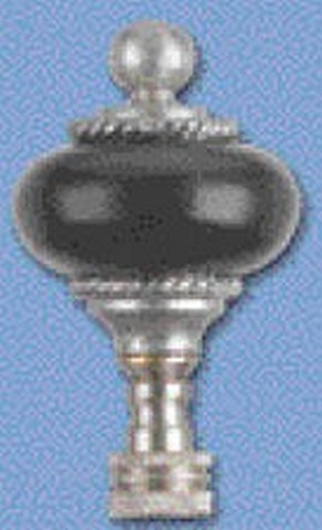 Picture of Westinghouse 7069300 Esquire Polyresin Finial&#44; Brushed Nickel - Pack of 6