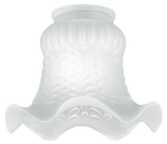 8124200 2.25 in. Satin Glass Crimp Shade