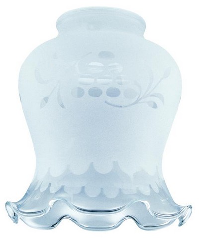 Picture of Westinghouse 8128200 2.25 in. Frosted Etched Grape Design Crimp Glass Shade