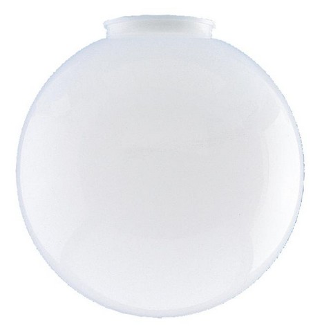 8186900 3.25 x 6 in. White Polycarbonate Globe