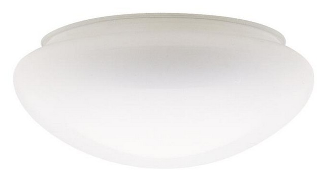 8 in. White Glass Mushroom Shade - Pack of 6