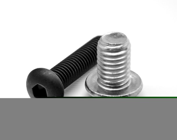 No.10-32 x 0.38 in.-FT Fine Thread Socket Button Head Cap Screw, Alloy Steel - Mechanical Zinc - 1000 Piece