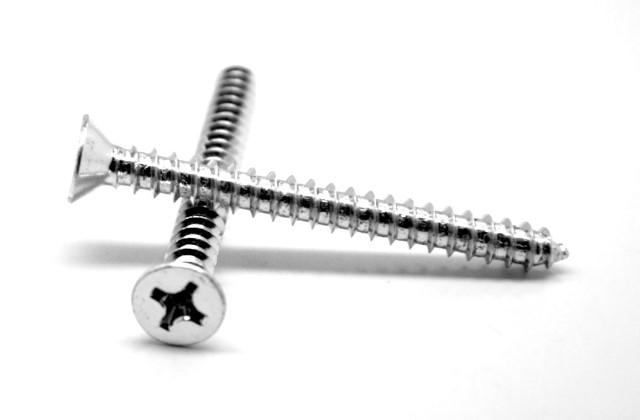 No.12 x 1.5 in. - FT Phillips Flat Head Type A Sheet Metal Screw, 18-8 Stainless Steel - 500 Piece