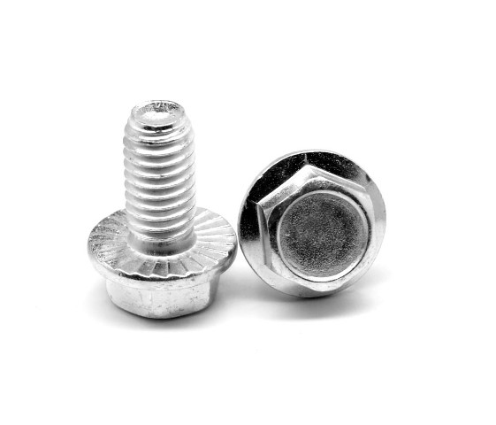 0.25in. -20 x 1 in. - FT Coarse Threaded Grade 5 Hex Flange Screw with Serration, Medium Carbon Steel - Zinc Plated - 2000 Piece