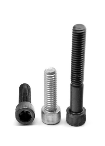 0.31 in. -18 x 2.25 in.-PT Coarse Thread Socket Head Nylon Patch Cap Screw, Alloy Steel - Black Oxide - 200 Piece -  ASMC Industrial, 0000-116475-200