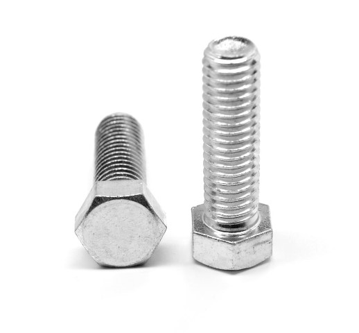 0.5in. -13 x 3.5 in. - FT Coarse Threaded Grade 5 Hex Tap Full Threaded Bolt, Medium Carbon Steel - Zinc Plated - 100 Piece