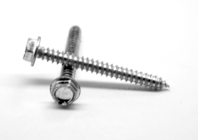 No.8-15 x 0.5 Hex Washer Head Type A Sheet Metal Screw, Low Carbon Steel - Black Oxide - 10000 Piece