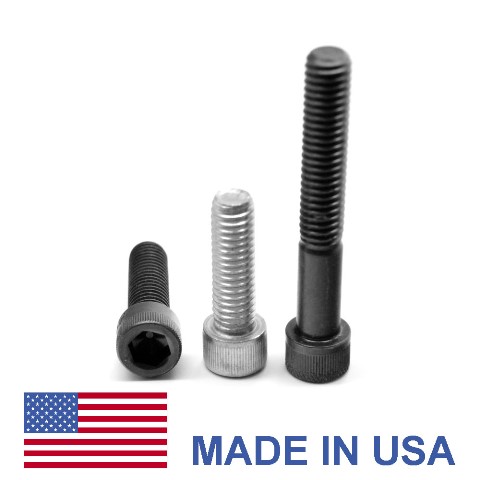 0.31-18 x 3 Coarse Thread Socket Head Cap Screw, USA Alloy Steel - Black Oxide - 100 Piece