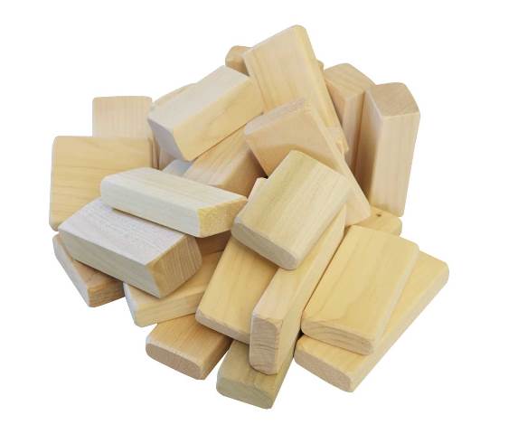 Picture of Lapps Toys & Furniture 115 U Wooden Building Blocks Toy, Unfinished