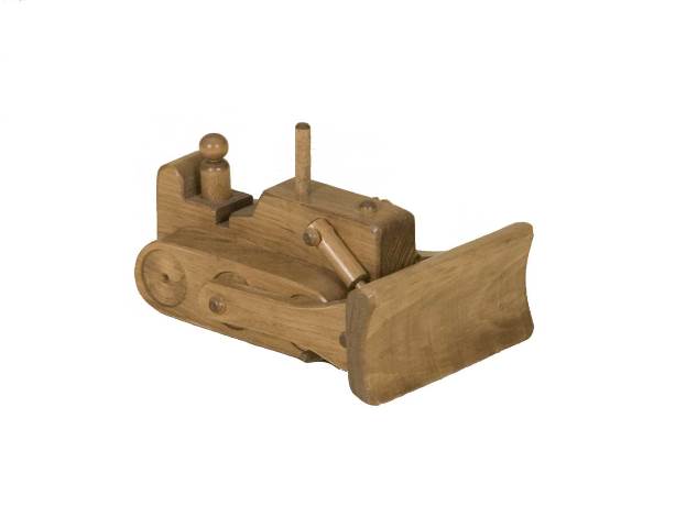 Picture of Lapps Toys & Furniture 120 H Wooden Bulldozer Toy&#44; Harvest