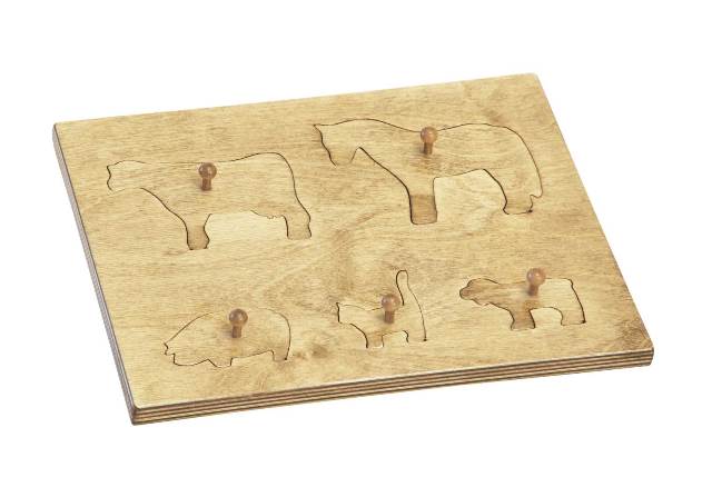 Picture of Lapps Toys & Furniture 183 H Puzzle Board with Farm Animans, Harvest