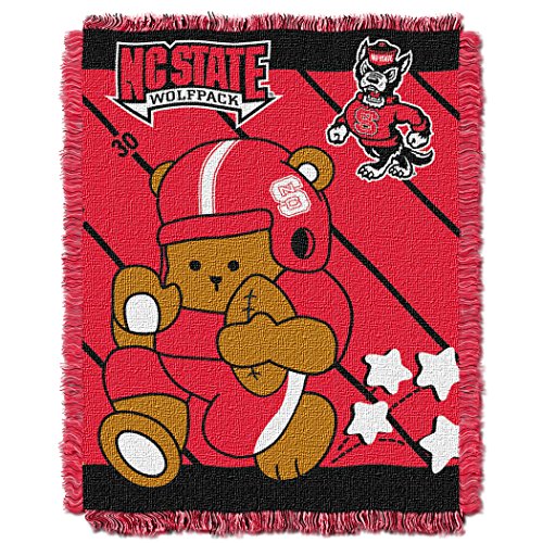 Picture of LHM NCAA North Carolina State Wolfpack Fullback Woven Jacquard Baby Throw Blanket&#44; 36 x 46 in.