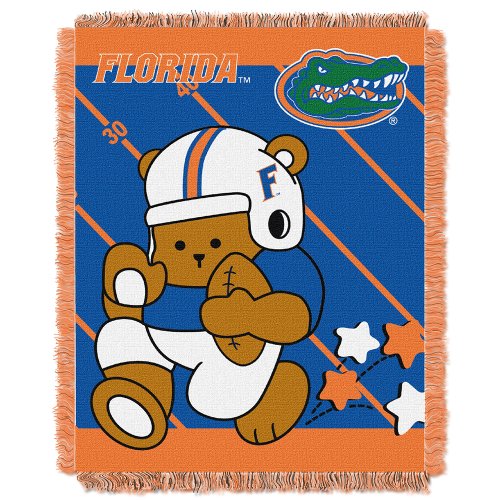Picture of LHM NCAA Florida Gators Fullback Woven Jacquard Baby Throw Blanket&#44; 36 x 46 in.
