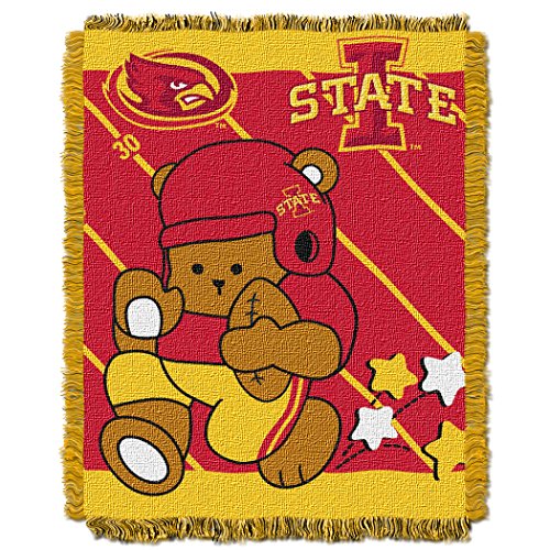Picture of LHM NCAA Iowa State Cyclones Fullback Woven Jacquard Baby Throw Blanket&#44; 36 x 46 in.