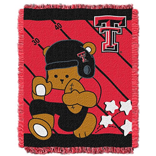 Picture of LHM NCAA Texas Tech Red Raiders Fullback Woven Jacquard Baby Throw Blanket&#44; 36 x 46 in.
