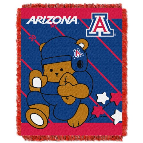 Picture of LHM NCAA Arizona Wildcats Fullback Woven Jacquard Baby Throw Blanket&#44; 36 x 46 in.
