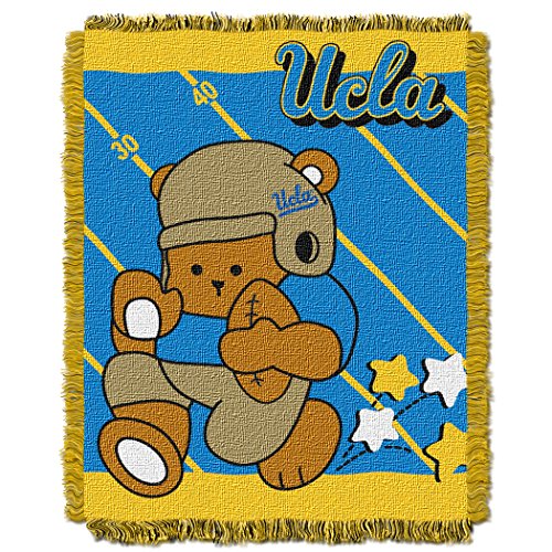 Picture of LHM NCAA UCLA Bruins Fullback Woven Jacquard Baby Throw Blanket&#44; 36 x 46 in.