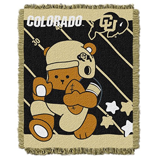Picture of LHM NCAA Colorado Buffaloes Fullback Woven Jacquard Baby Throw Blanket&#44; 36 x 46 in.