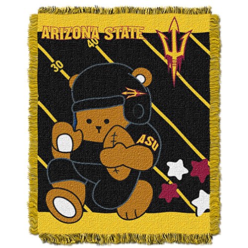 Picture of LHM NCAA Arizona State Sun Devils Fullback Woven Jacquard Baby Throw Blanket&#44; 36 x 46 in.