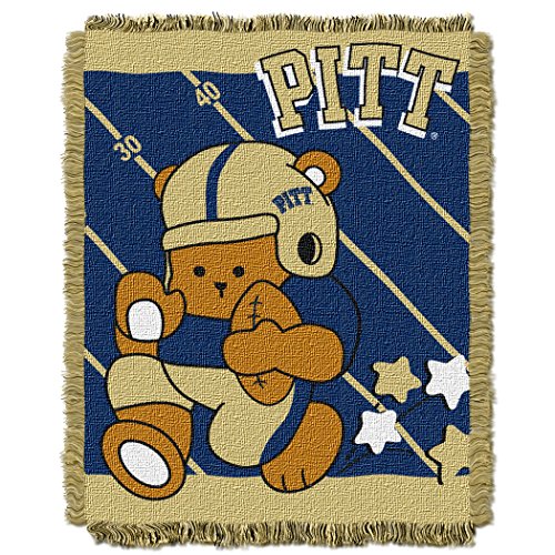 Picture of LHM NCAA Pittsburgh Panthers Fullback Woven Jacquard Baby Throw Blanket&#44; 36 x 46 in.