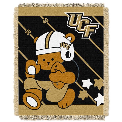 Picture of LHM NCAA Central Florida Golden Knights Fullback Woven Jacquard Baby Throw Blanket&#44; 36 x 46 in.