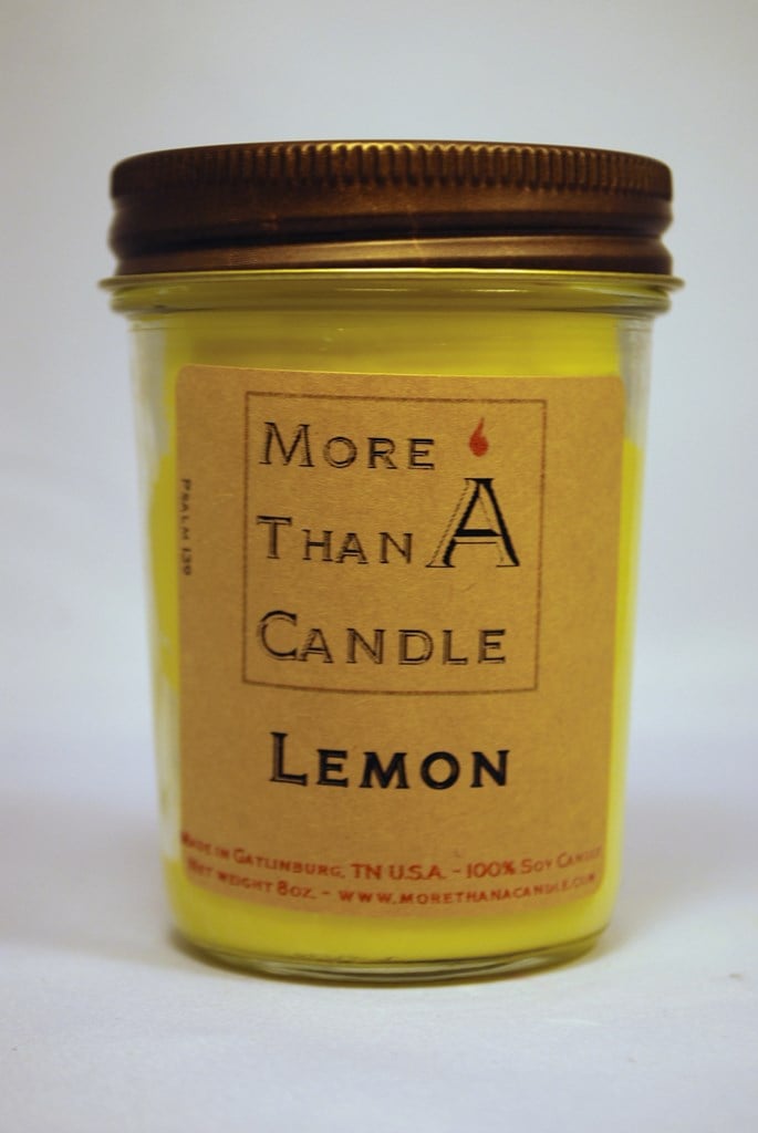 8 oz Jelly Jar Soy Candle - Lemon