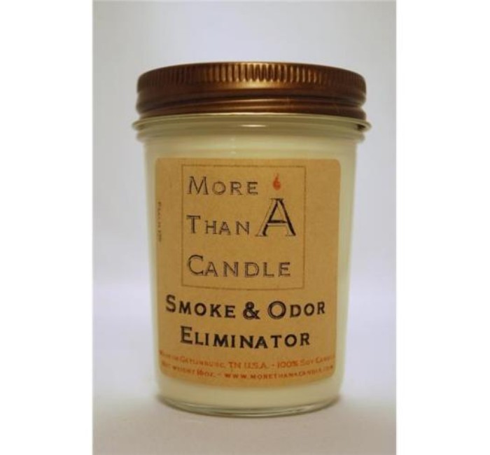 8 oz Jelly Jar Soy Candle, Smoke & Odor Eliminator