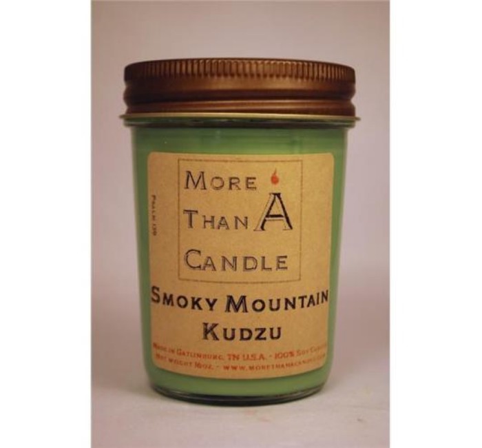 8 oz Jelly Jar Soy Candle Smoky Mountain Kudzu
