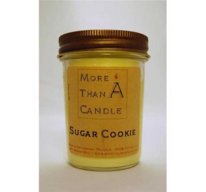 SGC8J 8 oz Jelly Jar Soy Candle, Sugar Cookie -  More Than A Candle