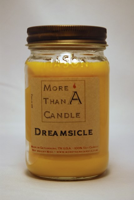 Dreamsicle Soy Candle - Orange - 16 oz - Long Burn Time