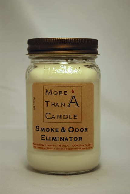Picture of More Than A Candle SOE16M 16 oz Mason Jar Soy Candle, Smoke & Odor Eliminator