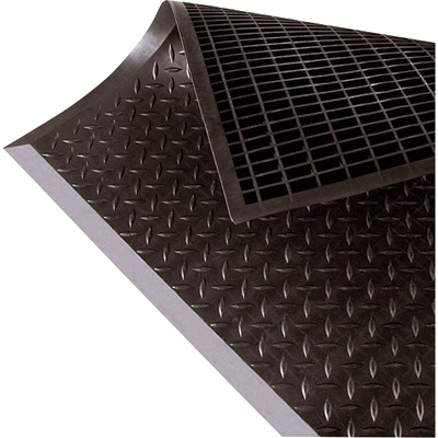 171341 Diamond Top Interlock Floor Mat - 28 x 31 in. Center, Black - Model No. 545M2821BL
