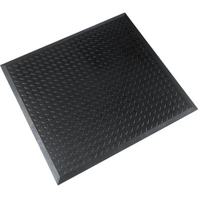 171343 Diamond Top Interlock Floor Mat - 28 x 31 in. Single, Black - Model No. 545S2831BL