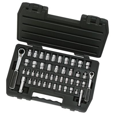 Drive Set - 0.25 x 0.375 in. - 46 Piece SAE & Metric - Model EHT8946 - Heavy Duty
