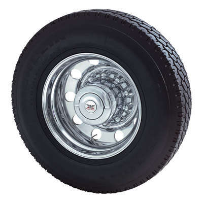 Hub Covers - Rear Wheel Pair - Chrome ABS - Durable Protection