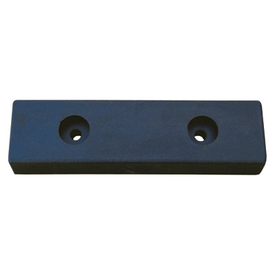 855740 Molded Rubber Bumper - Rectangular Shaped, 16 x 5 x 2 in. - Model No. B-516