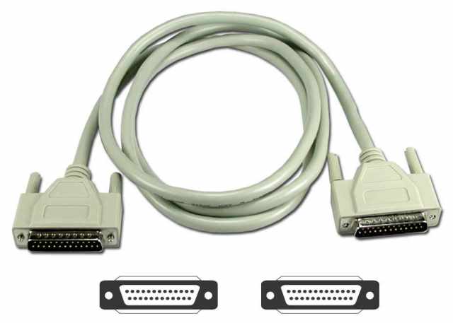 30ft Premium Parallel IEEE1284 DB25 Male to Male Bi-directional Cable