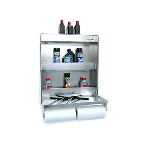 Fold Up Work Station Cabinet, Silver