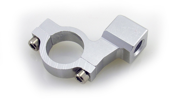 Outlaw Racing OR4206S Universal Silver Mirror Mount 10mm 7/8" Motorcycle ATV Scooter