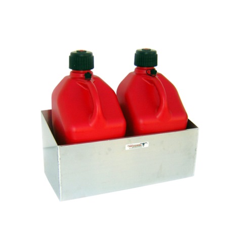 Fuel Jug Rack Double, Silver