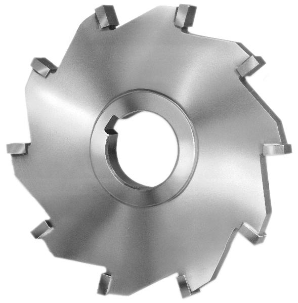 5 in. dia. x 0.31 in. x 1 in. Arbor Hole - Carbide Tipped Straight Tooth Side Milling Cutter for Steel - 10 Teeth