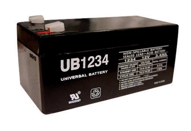 Picture of UPG 86482 UB1234 12V 3.4A SLA Battery- pack of 2