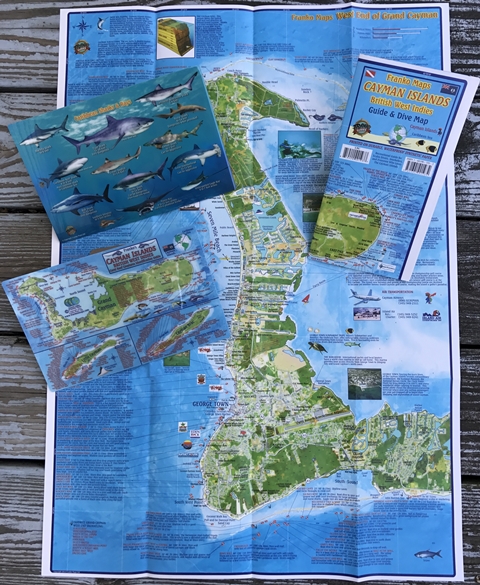 Picture of Franko Maps F37110 Cayman Islands Dive & Adventure Map Pack